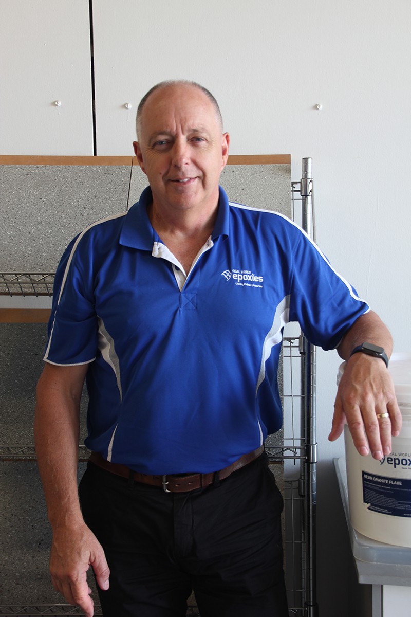 New Customer Support Manager at Real World Epoxies, Perry Cook.
