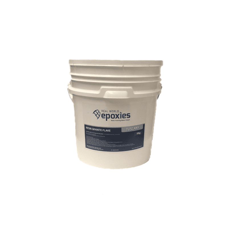 A 10kg bucket of Resin Granite flake.