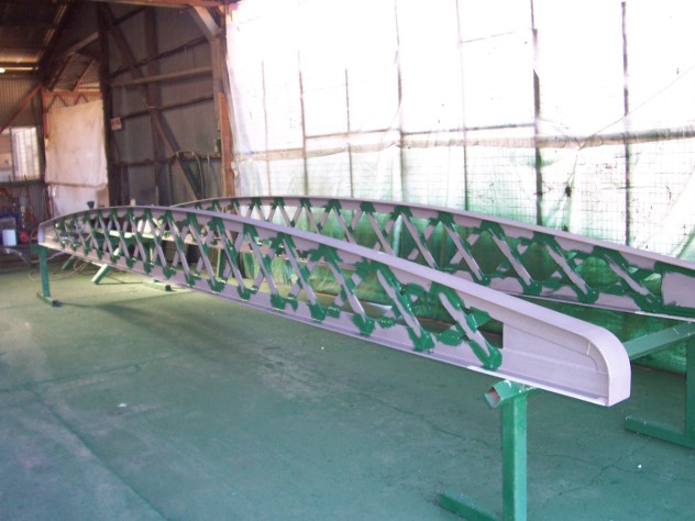 Jaxxon protective coatings used to protect the steel cross-members of a vehicle bridge.