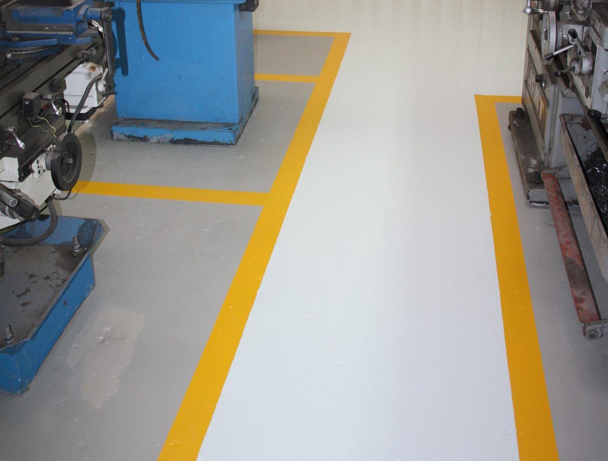 Nonslip Epoxy Floor Boral Factory Real World Epoxies