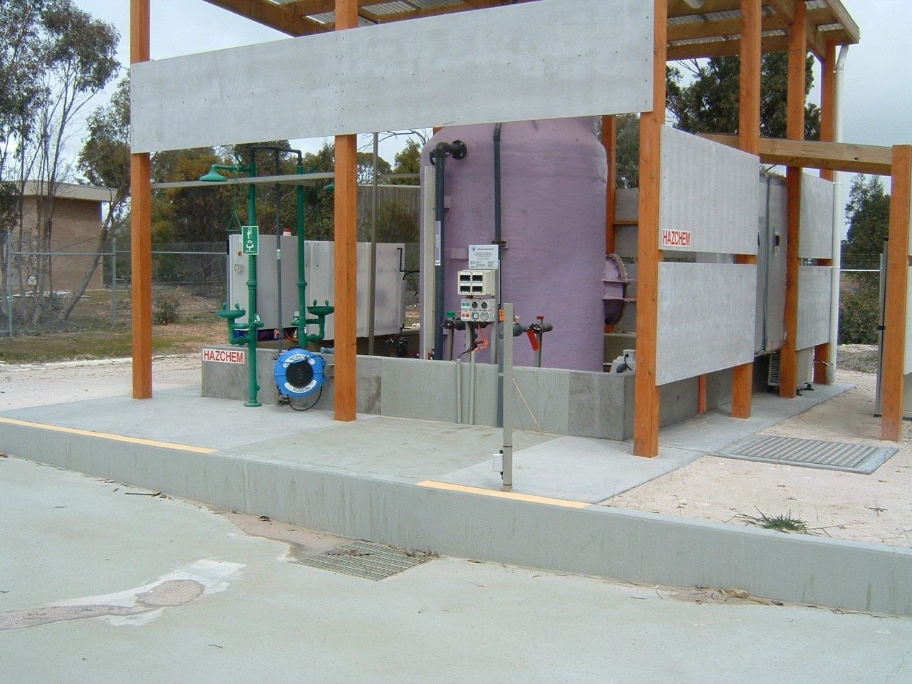 Industrial epoxy floor example - chemical bund