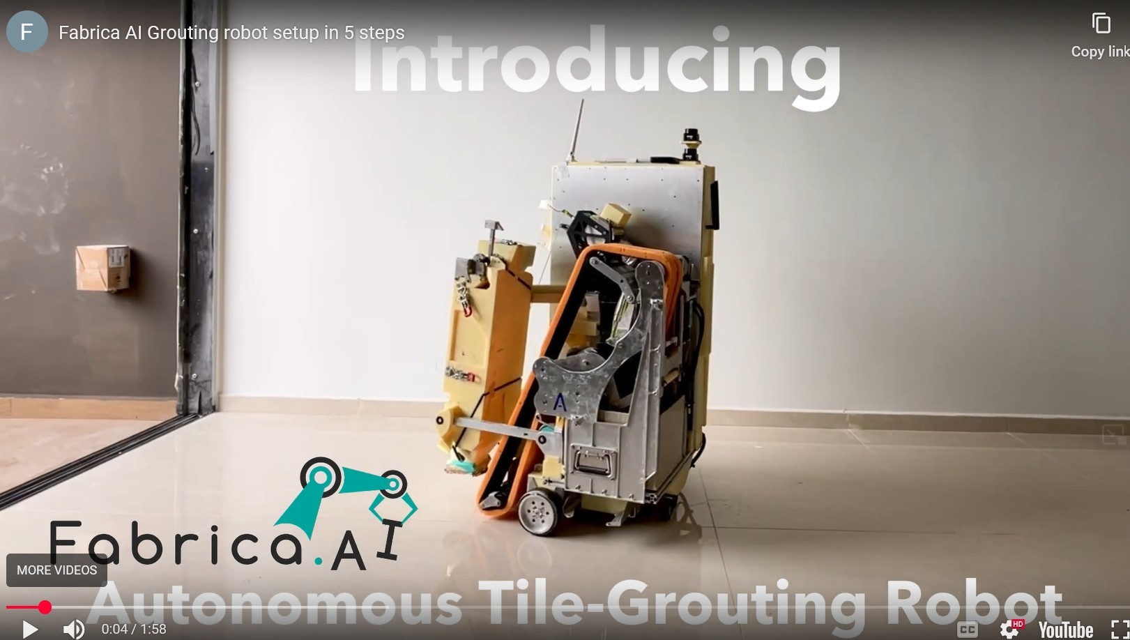 Industry Q & A - Tile grouting robot